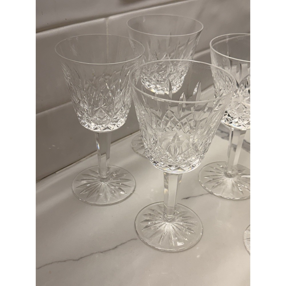 Waterford Lismore 7" Wine Glasses Set of‎ 5 - Picture 4 of 6